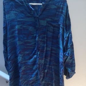 DKNY T shirt Blue dress mid length Size M
